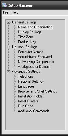 setup manager